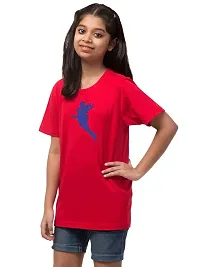 ALPHABET26 T-Shirt for Girl Women Half Sleeve s Superhero New 9852-thumb2