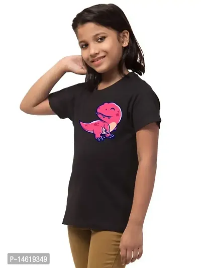 ALPHABET26 T-Shirt for Girl Women Half Sleeve Casual New Printed Regular Round Neck New Look (Color : Year Black) 10202-thumb3