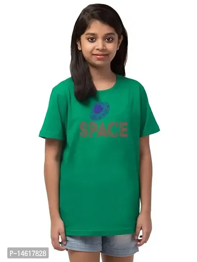 ALPHABET26 T-Shirt for Girl Women Half Sleeve s Space New 10053-thumb2