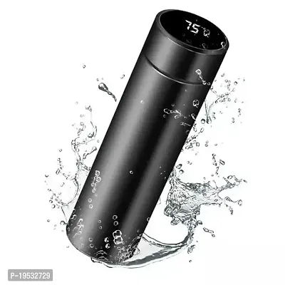 500 ml Water Bottle  (Set of 1, Black)-thumb0