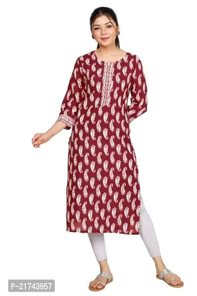 A-Line Multicoloured  Cotton Kurta