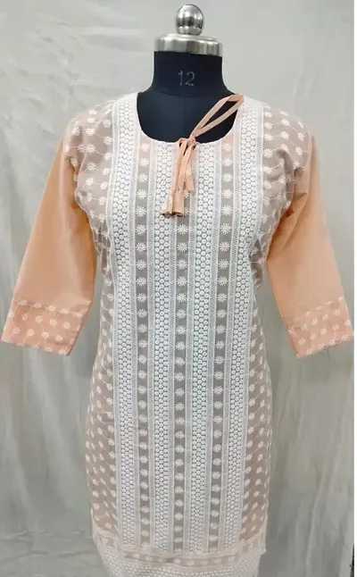 Stylish Straight Embroidered Kurta For Women