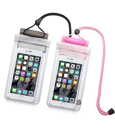TSK Water Proof Mobile Pouch Transparent Pack of 4