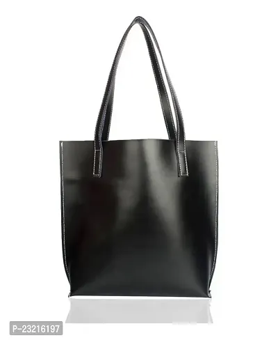 TSK Women's Tote Bag and Handbag (Black)-thumb3