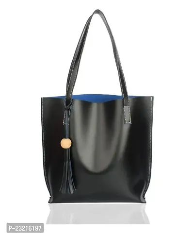 TSK Women's Tote Bag and Handbag (Black)-thumb0