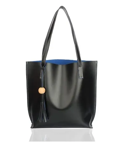 TSK Women's Tote Bag and Handbag (Black)