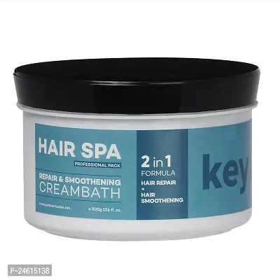 Keywest Professional Hair Spa Cream for Women | Hair Repair + Hair Smoothening Creambath with Aloe Vera Goodness (500gm)