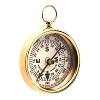 Kartique Antique Style Working Compass with Cream Dial and Black Numbers (2-inch)-thumb2