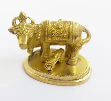 Kartique Holy Kamdhenu Cow and Calf Sculpture- Home Decor/Idols  Figurines/Desk Decor/Table Decor/Showpiece/Gift-thumb2