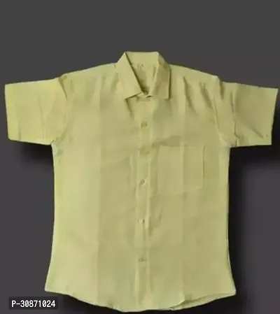 Stylish Green Khadi Cotton Casual Shirt For Men