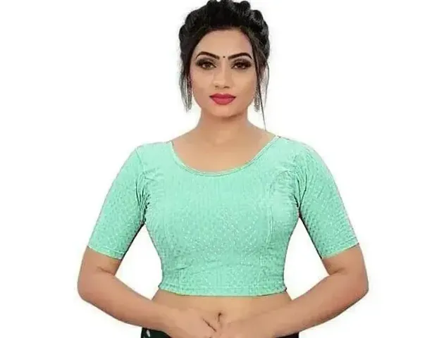 Elegant Lycra Stitched Blouses 