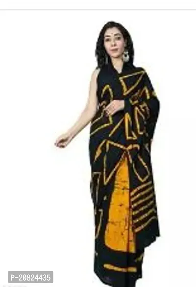 Fancy Cotton Saree with Blouse Piece for Women-thumb0