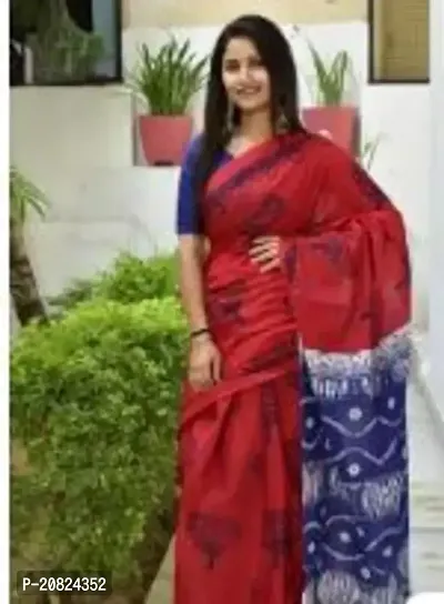 Fancy Cotton Saree with Blouse Piece for Women