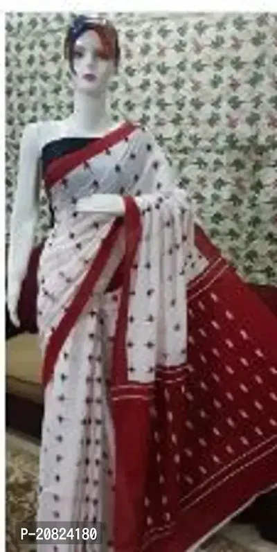 Fancy Cotton Saree with Blouse Piece for Women-thumb0