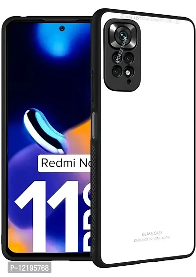 Thuban Glass Back case with Bumper Cover for redmi Note 11 pro