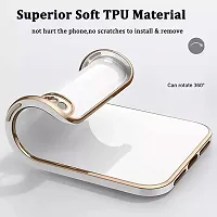 Thubans Soft Silicone Back Cover with Golden Frame Case Pattern for VIVO Y22-thumb2