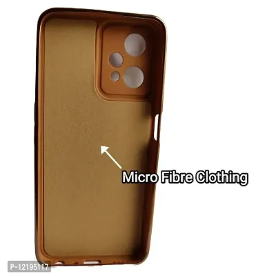 Thubans Soft Silicone Back Cover with Multiple Colur and Golden Frame for Realme 9 Pro-thumb3