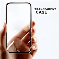 Thubans Soft Silicone Back Cover with Transparent and Golden Frame Case Pattern for VIVO T1 44W-thumb1