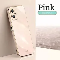 Thubans Soft Silicone Back Cover with Golden Frame Case Pattern for Realme 9I-thumb1