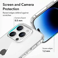 Thubans Soft Silicone Transparent Back Cover for I Phone 14 Pro-thumb2