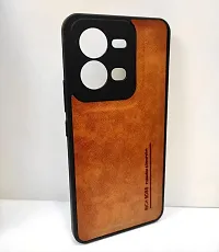 Thuban Back Cover for VIVO V25| Flexible Pu Leather | Full Camera Protection | Raised Edges | Super Soft-Touch | Bumper Case for VIVO V25-thumb1