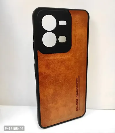 Thuban Back Cover for VIVO V25| Flexible Pu Leather | Full Camera Protection | Raised Edges | Super Soft-Touch | Bumper Case for VIVO V25-thumb2