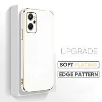 Thubans Soft Silicone Back Cover with Transparent and Golden Frame Case Pattern for Realme 9I-thumb3