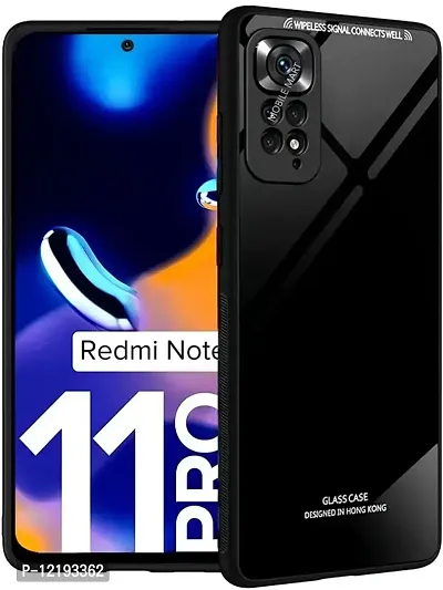 Thuban Glass Back case with Bumper Cover for redmi Note 11 pro