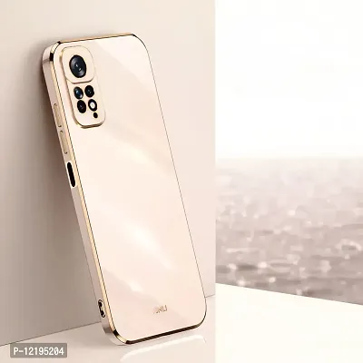 Thuban Soft Silicone Back Cover and Golden Frame for Redmi Note 11 / Note 11S