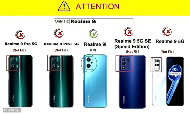 Thuban Glass Back case with Glossy Finish Bumper Cover for Realme 9i-thumb5