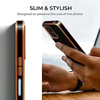 Thuban Soft Silicone Back Cover with Transparent and Golden Frame Case Pattern for Realme 9-thumb3