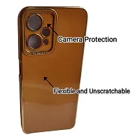 Thubans Soft Silicone Back Cover with Multiple Colur and Golden Frame for Realme 9 Pro-thumb1