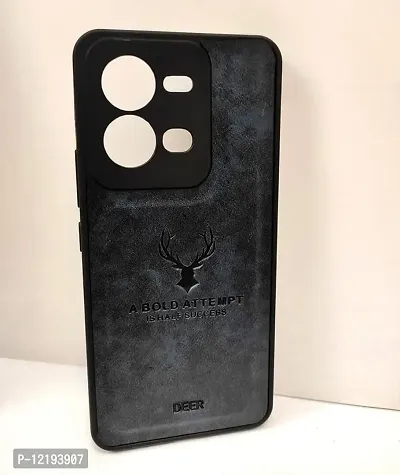 Thuban Back Cover for VIVO V25| Flexible Pu Leather | Full Camera Protection | Raised Edges | Super Soft-Touch | Bumper Case for VIVO V25