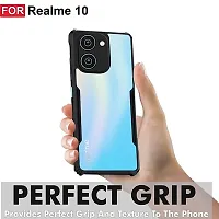 Thuban Realme 10 Case Back Cover Shockproof Bumper Crystal Clear I 360 Degree Protection TPU+PC I Camera Protection I Acrylic Transparent Eagle Cover-thumb1