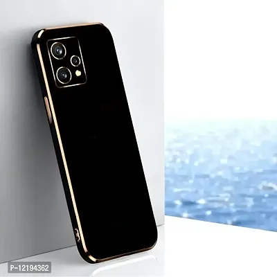 Thubans Soft Silicone Back Cover with Multiple Colur and Golden Frame for Realme 9 Pro