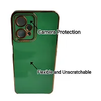 Thubans Soft Silicone Back Cover with Multiple Colur and Golden Frame for Realme 9 Pro-thumb1