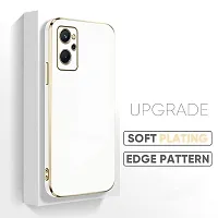 Thubans Soft Silicone Back Cover with Golden Frame Case Pattern for Realme 9I-thumb3