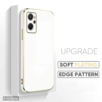 Thubans Soft Silicone Back Cover with Golden Frame Case Pattern for Realme 9I-thumb4