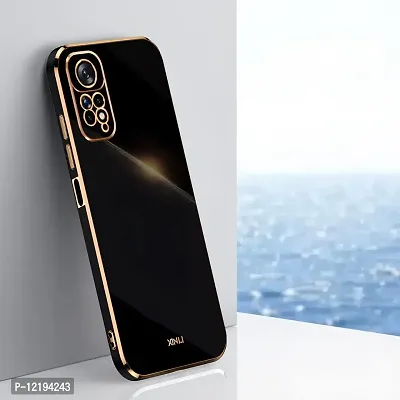 Thuban Soft Silicone Back Cover and Golden Frame for Redmi Note 11 / Note 11S