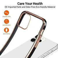 Thuban Soft Silicone Back Cover with Transparent and Golden Frame Case Pattern for Realme 9 Pro 5G-thumb4