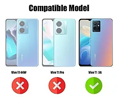 Thubans Soft Silicone Back Cover with Multiple Colur and Golden Frame for Realme 9 Pro (Blue)-thumb3