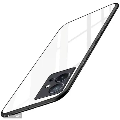 Thuban Glass Back case with Bumper Cover for Vivo T1 5G, Vivo Y75 5G,-thumb2