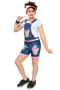 Raven Creation Dungree Girls Western Dress-thumb1