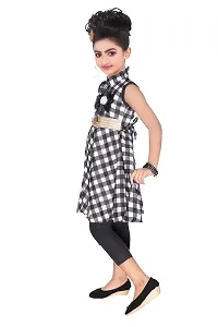 RAVEN CREATION Girls' Midi Dress (Midi-12 8-9 yr_Black_8-9 Years)-thumb2