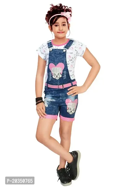 Raven Creation Dungree Girls Western Dress-thumb0