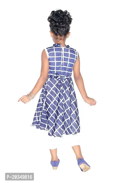 RAVEN CREATION Girls' Midi Dress (Midi_16 5-6 yr_Navy Blue_5-6 Years)-thumb2