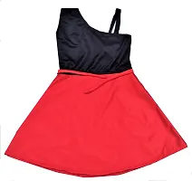 Classic Crepe Solid Dresses for Kids Girls-thumb1