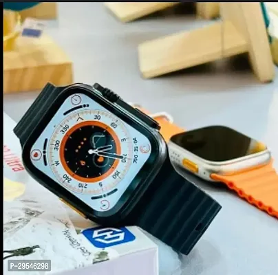 Smart Watch with 1.9 Display IP68 Waterproof Fast Charging Black Strap-thumb0