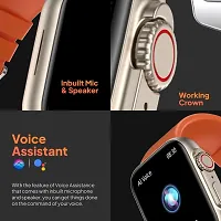 Smart Watch with 1.9 Display IP68 Waterproof Fast Charging Black Strap-thumb1