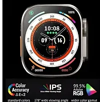 Smart Watch with 1.9 Display IP68 Waterproof Fast Charging Black Strap-thumb3